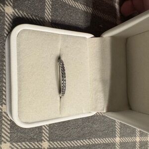 Wedding band. White gold. Size 6